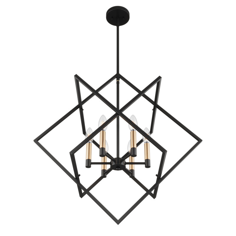 Wade Logan® Camerlengo 6-Light Rustic Farmhouse Lantern Adjustable